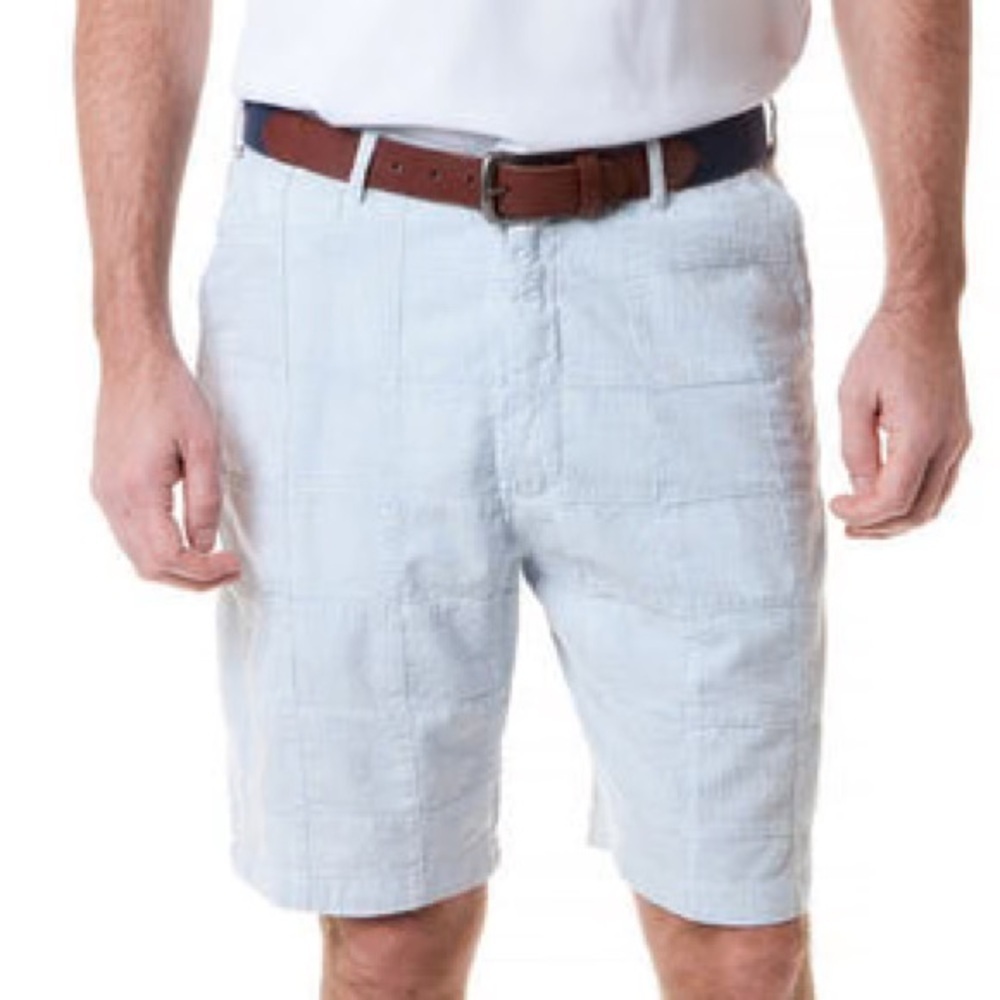 Castaway Nantucket Island Men 35 Striped Patchwork Seersucker Cisco Shorts NWT